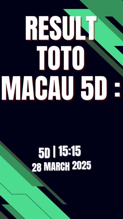 LIVE DRAW TOTO MACAU 5D JAM 15.15 HARI INI 28 MARET 2025 | RESULT TOTO MACAU | LIVE TOTO MACAU | LIVE DRAW MACAU | LIVE MACAU