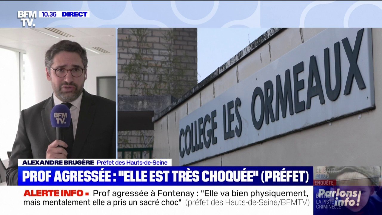 Professeure agressée à Fontenay: "La vraie question, c'est celle de la place des parents (...) la première des responsabilités, c'est celle des parents", affirme le préfet des Hauts-de-Seine