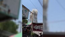 Terremoto, il momento del crollo a Bangkok: il grattacielo si briciola