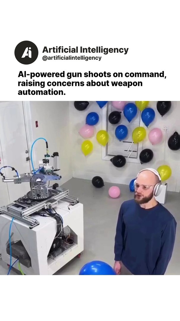 🤖🔫 AI-Powered Gun Shoots on Command – Innovation or Risky Tech?