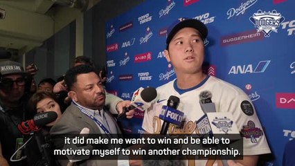 Ohtani 'motivated to win another championship' after Opening Day victory