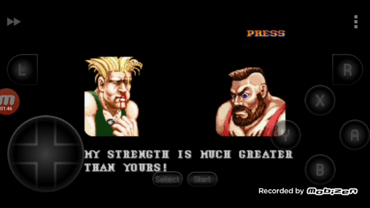 Street Fighter II Turbo: Hyper Fighting Guile vs Zangief Guile é derrotado por Zangief