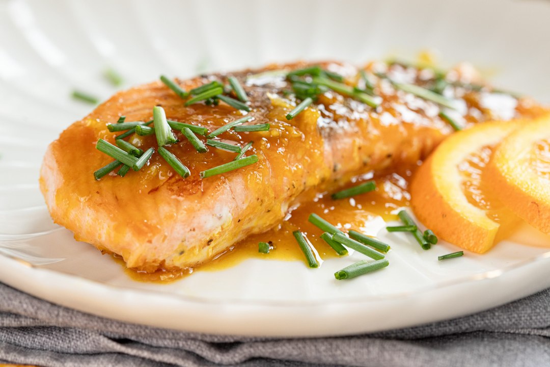Salmón a la naranja