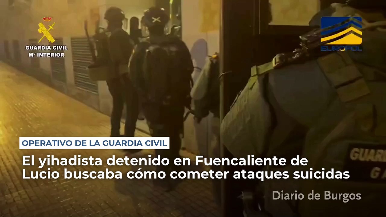 El yihadista detenido en un pueblo de Burgos buscaba cómo cometer ataques suicidas