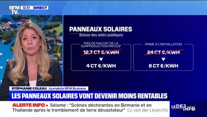 Panneaux solaires: les aides publiques à l'installation baissent à partir de ce vendredi