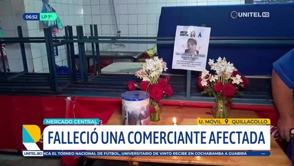 Fallece comerciante que fue afectada por la explosión en el mercado central de Quillacollo
