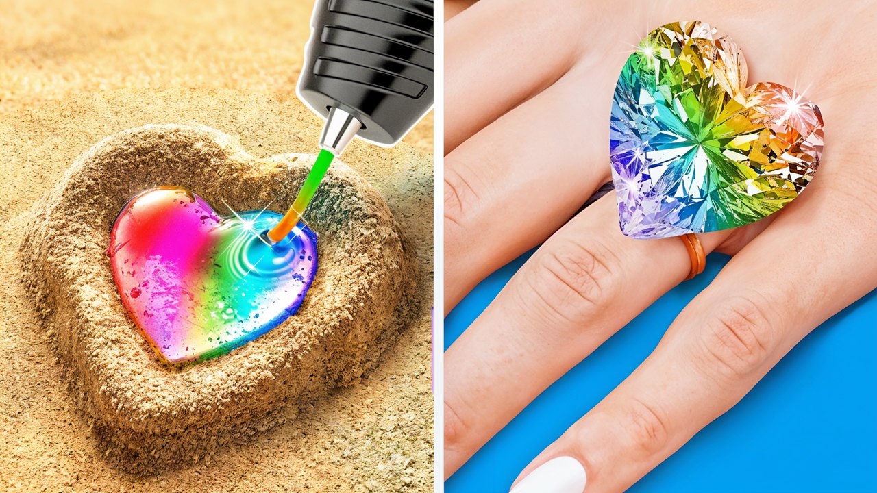 CRAFTS IMPRESSIONNANTES AVEC STYLO 3D VS PISTOLET À COLLE ! Super Idées de Bijoux DIY PAR 123 GO!