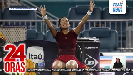 Alex Eala, hindi man naka-abante sa Finals ng Miami Open, umani pa rin ng papuri at tinawag pang "tough contender" ng nakalabang World No. 4 | 24 Oras