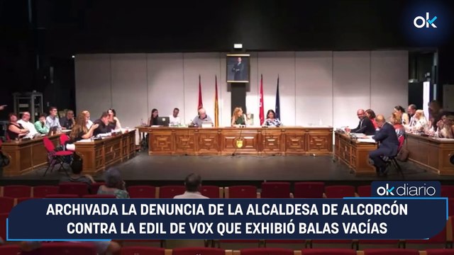 Archivada la denuncia de la alcaldesa de Alcorcón contra la edil de Vox que exhibió balas vacías