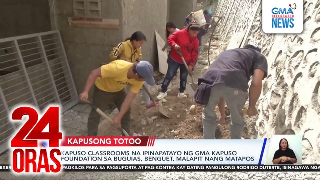 Kapuso classrooms na ipinapatayo ng GMA Kapuso Foundation sa Buguias, Benguet, malapit nang matapos | 24 Oras