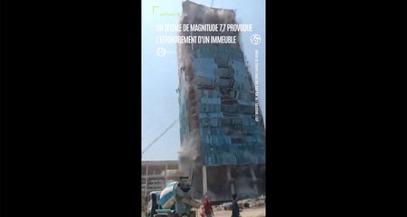 Un séisme de magnitude 7,7 provoque l'effondrement d'un immeuble à Bangkok