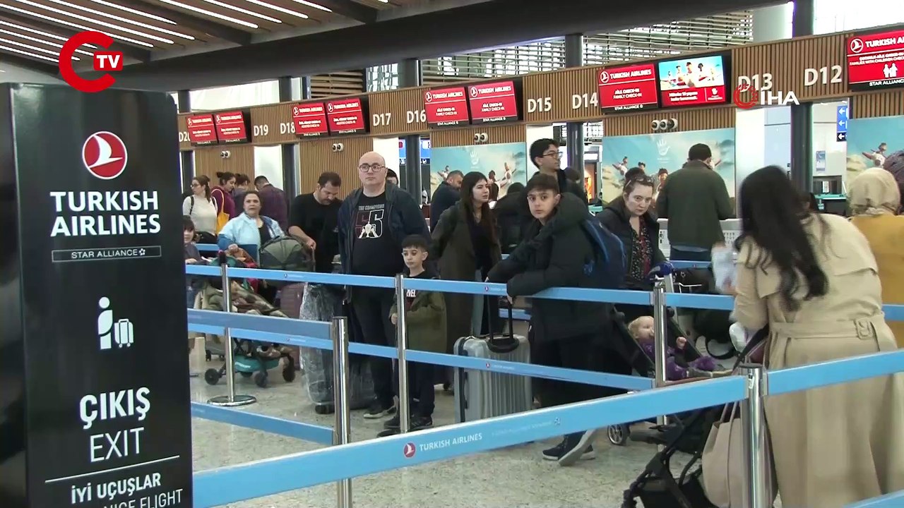 İstanbul Havalimanı'nda bayram hareketliliği!