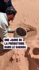 Une jarre datant de l’époque néolithique a été retrouvée par un chercheur algérien dans le Sahara, près de la ville de Triout !