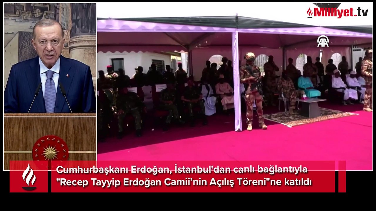 Cumhurbaşkanı Erdoğan: Bugün sadece bir caminin değil kardeşlik köprüsünün de açılışını yapıyoruz