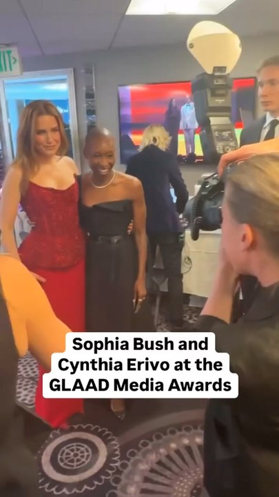 Sophia Bush and Cynthia Erivo at the GLAAD Media Awards