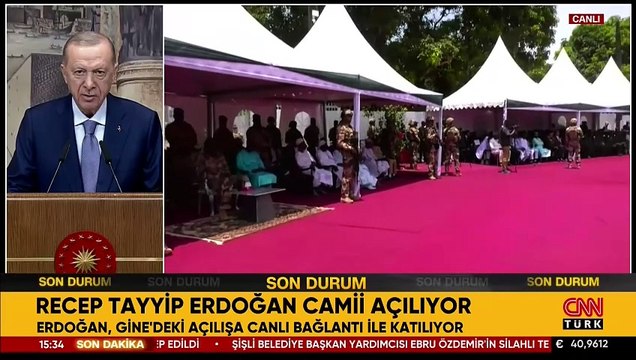 SON DAKİKA... Gine'de Recep Tayyip Erdoğan Camii açıldı! Erdoğan: İslam geleneğinin zengin süsleme motiflerini yansıtmak istedik