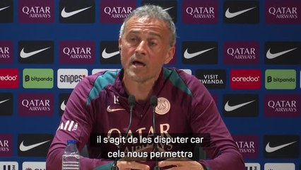 PSG - Luis Enrique : “Virtuellement, nous pouvons nous sentir champions”