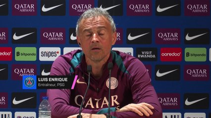 Luis Enrique : “Kvaratskhelia ? Son adaptation au travail défensif me plaît”