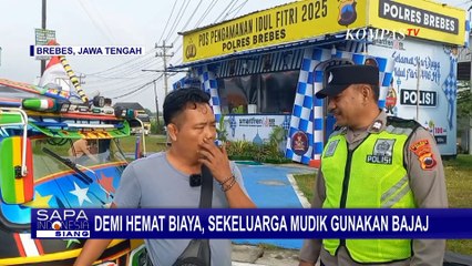 Keluarga Ini Mudik Pakai Bajaj dari Jakarta ke Tegal untuk Lebaran