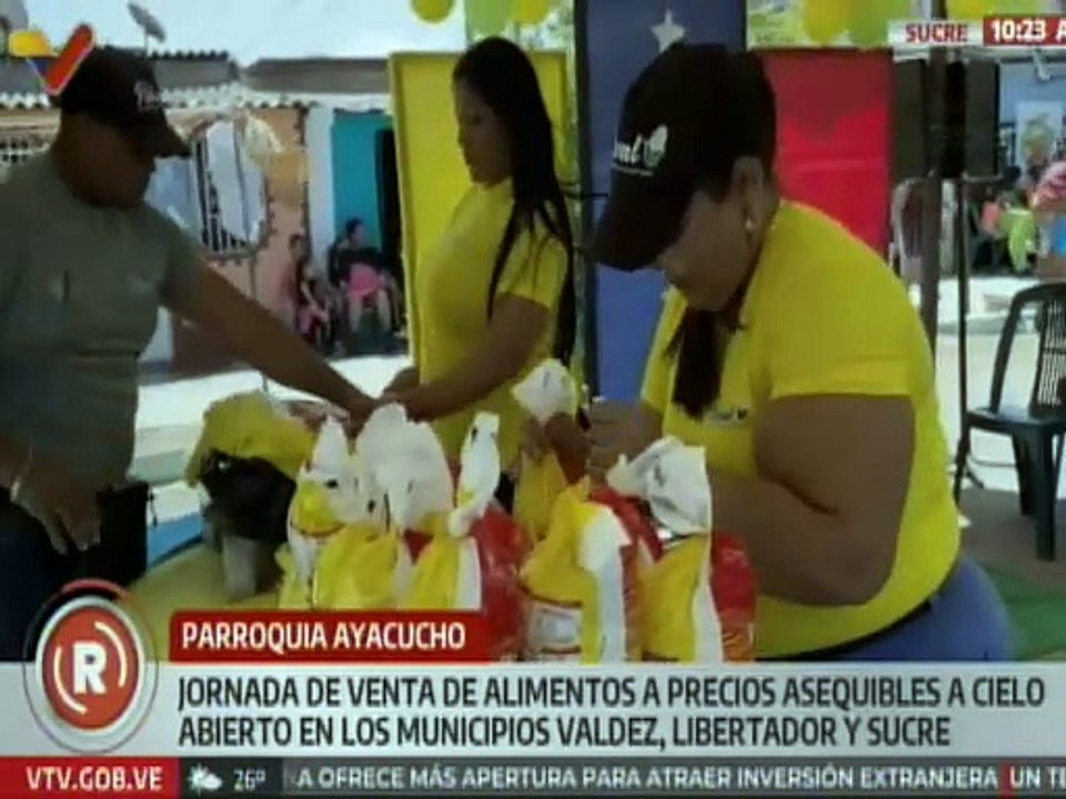 Sucre I Jornada de venta de alimentos a precios accesibles beneficia a más de 8.300 familias