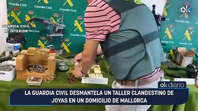 La Guardia Civil desmantela un taller clandestino de joyas en un domicilio de Mallorca