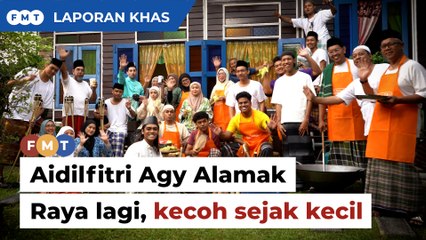 Agy dan keluarga sentiasa beraya dengan cara paling meriah