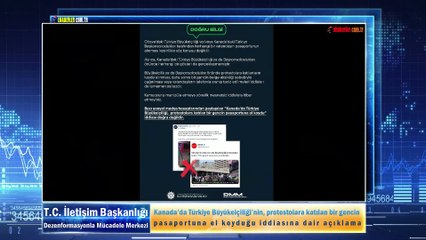 Kanada’da Türkiye Büyükelçiliği’nin, protestolara katılan bir gencin pasaportuna el koyduğu iddiasına dair açıklama