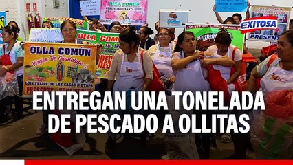 Chorrillos: Exitosa y SNP entregan una tonelada de pescado bonito a 25 ollas comunes