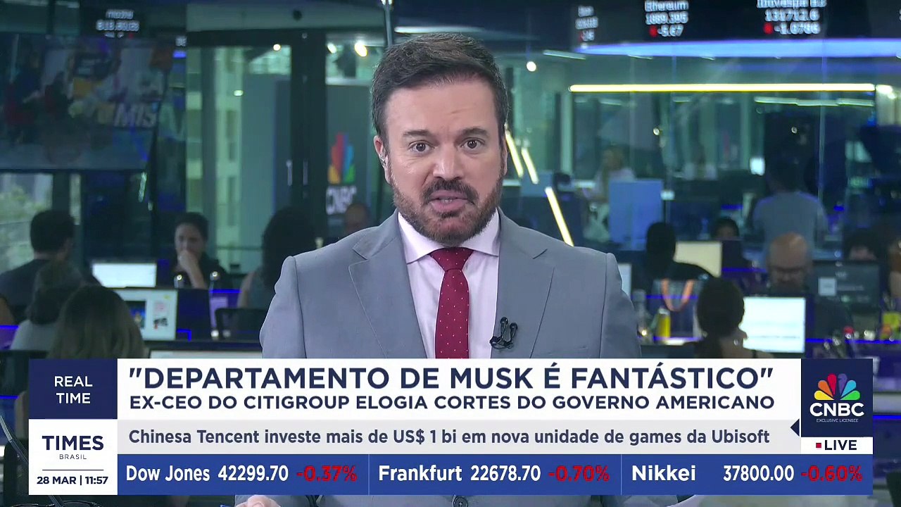 Ex-CEO do Citigroup alerta sobre dívida dos EUA e elogia Elon Musk | CNBC BREAKING