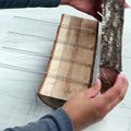 Transform a simple log into a rustic masterpiece! 😍