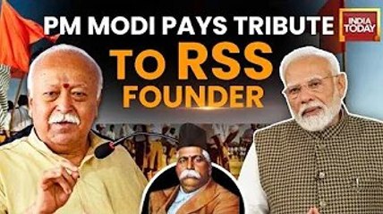 PM Modi pays tribute to RSS founders at Smriti Mandir in Nagpur