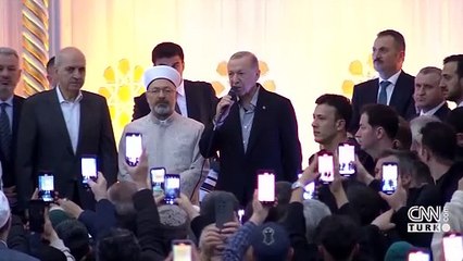 Cumhurbaşkanı Erdoğan, bayram namazı sonrası açıklamalarda bulundu