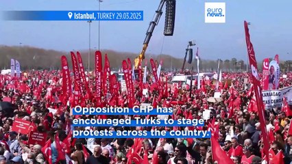 Thousands attend CHP rally in Istanbul against mayor Ekrem İmamoğlu's arrest