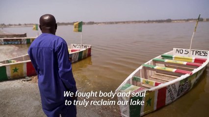 Senegal's famed 'Pink Lake' regains its colour, thrilling tourists and locals
