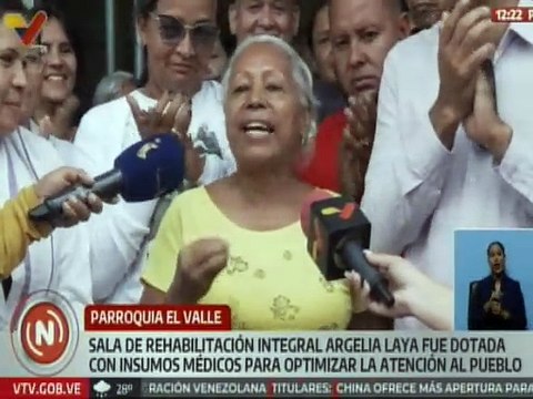 Caracas | Dotan de insumos a la Sala de Rehabilitación Argelia Laya de la parroquia El Valle
