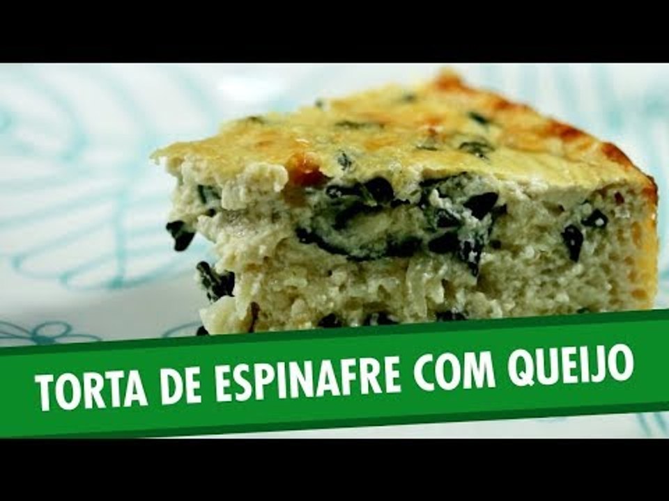 Torta de espinafre com queijo