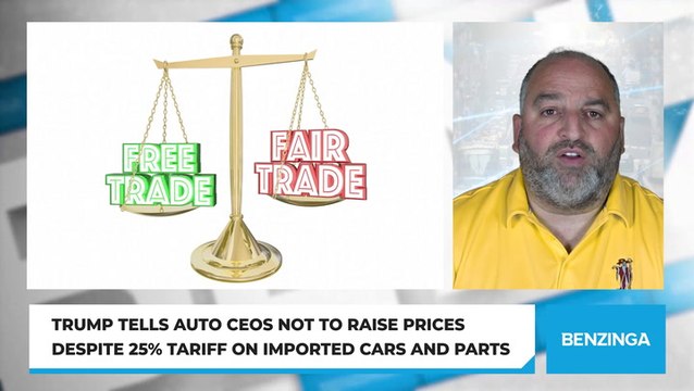 Trump Tells Auto CEOs Not To Raise Prices Despite 25% Tariff On Imported Cars And Parts