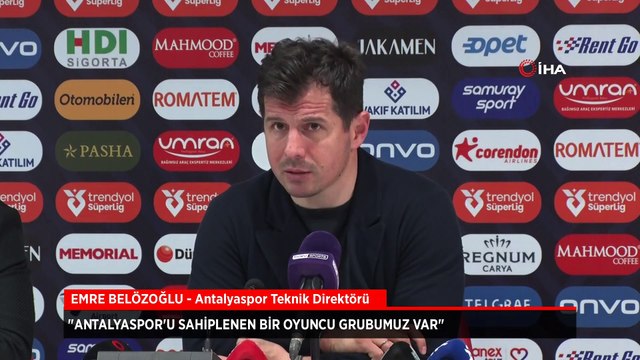 Antalyaspor Teknik Direktörü Emre Belözoğlu: 6-7 puan daha almamız gerek