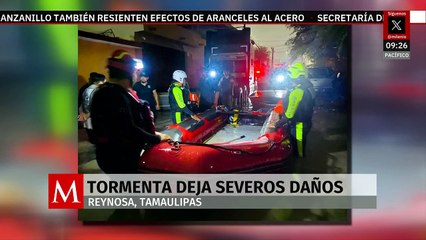Activan Plan DNIII-E tras tormenta en Tamaulipas; declaran Reynosa zona de emergencia