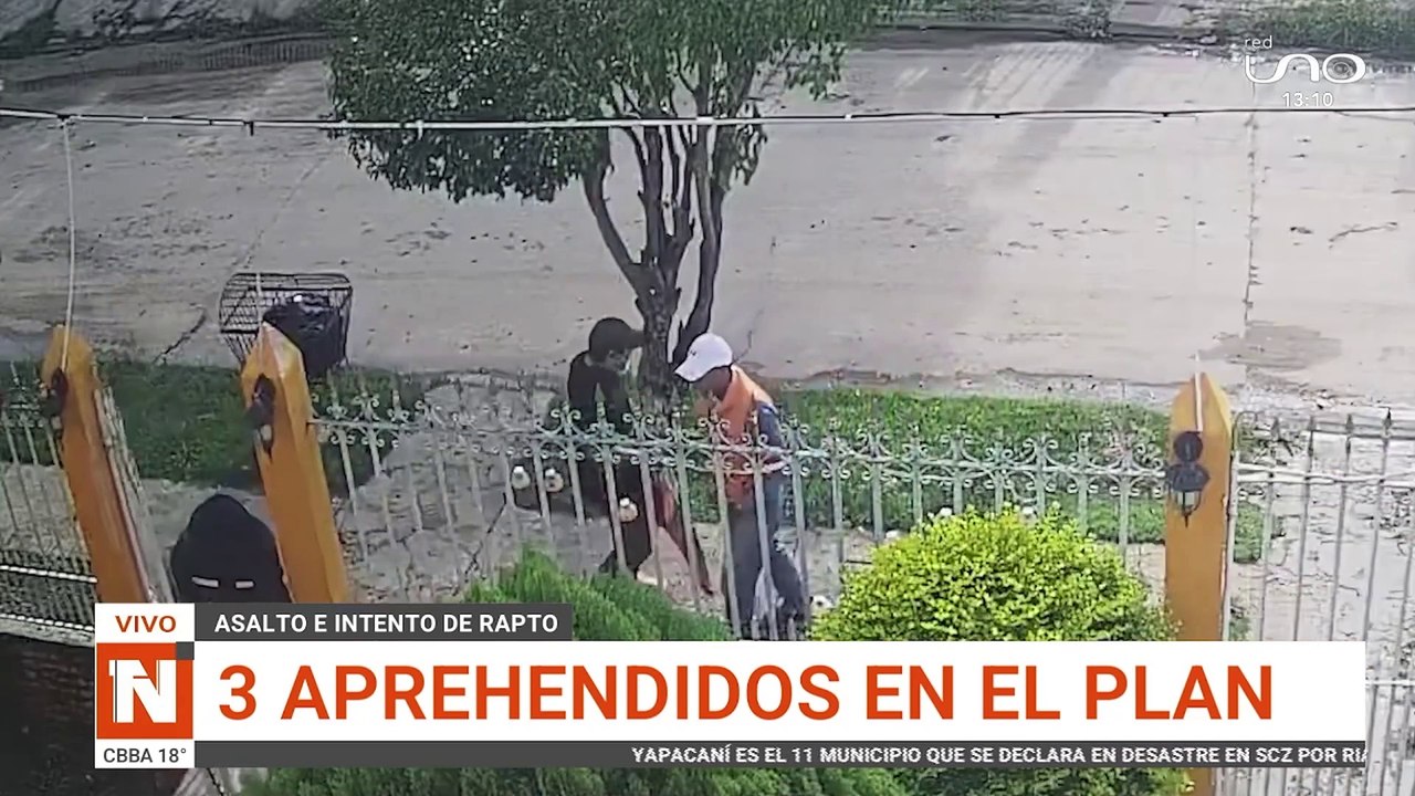 SCZ  TRES APREHENDIDOS EN EL PLAN