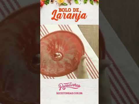 Receita de Bolo de Laranja Caseiro fácil de fazer #shorts