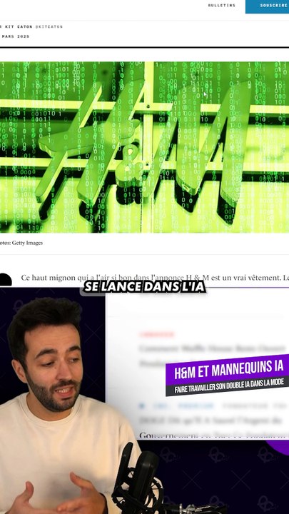 H&M ET MANNEQUINS IA !! 👗 #mode #hm #actusia #mannequin #modeia #avataria