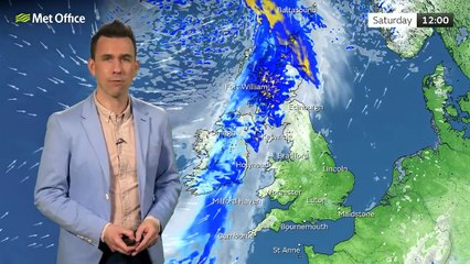 Met Office Friday Evening Weather Forecast 28/03/25