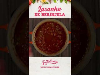 Receita de Lasanha de Berinjela  #shorts