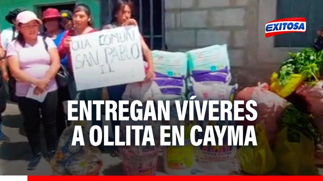 Arequipa: Exitosa entrega gran donación de víveres a olla común que alimenta a 174 personas en Cayma