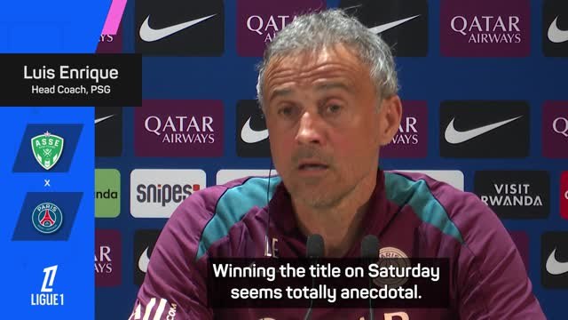 Luis Enrique says PSG 'feel like champions' as Ligue 1 title nears