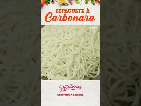 Espaguete à Carbonara fácil de fazer em poucos minutos #shorts