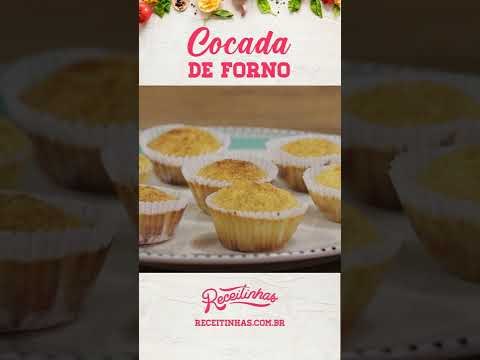 Receita de COCADA NO FORNO fácil de fazer #shorts