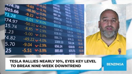 Tesla Rallies Nearly 10%, Eyes Key Level To Break Nine-Week Downtrend