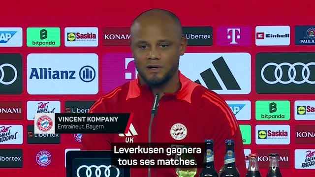 Bayern - Kompany : “Leverkusen va gagner tous ses matches, nous aussi”